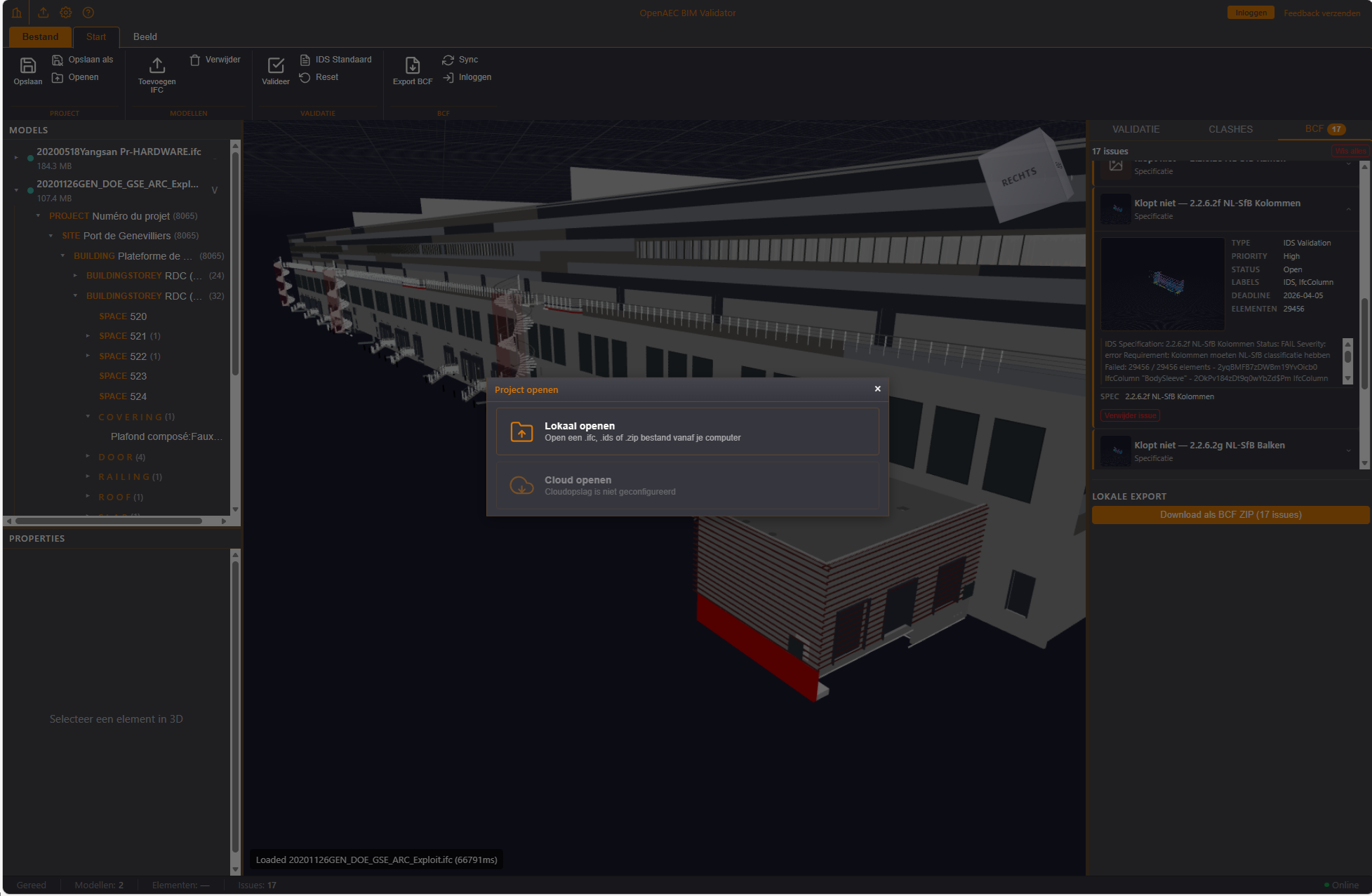 BIM Validator - 3D Viewer